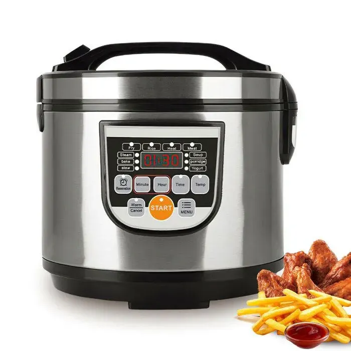 Multicooker Autocuiseur Électrique 700 W 5 L Cuiseur à Riz Portable avec 10 Programmes Fonction Maintien au Chaud et Minuterie