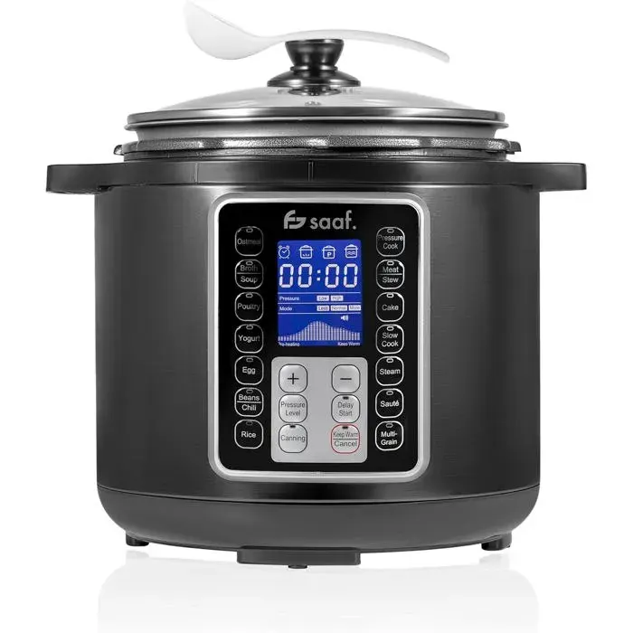 Multicu ur – Set 11 Pièces – 12 Programmes – Slowcooker Cu ur À Riz Vapeur & Cocotte-Minute – 6L – Avec Couvercle[PE577]