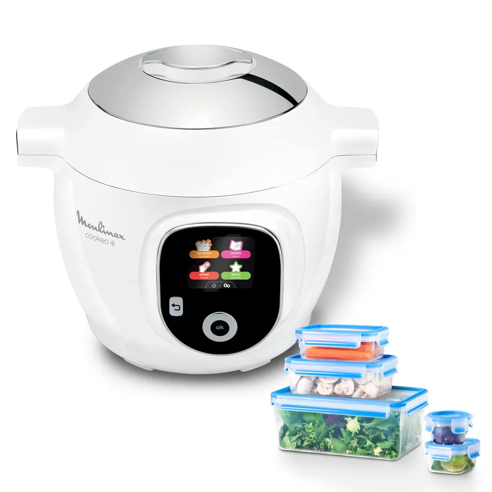 Multicuiseur Cookeo YY5655FB + 5 boîtes de conservation MOULINEX