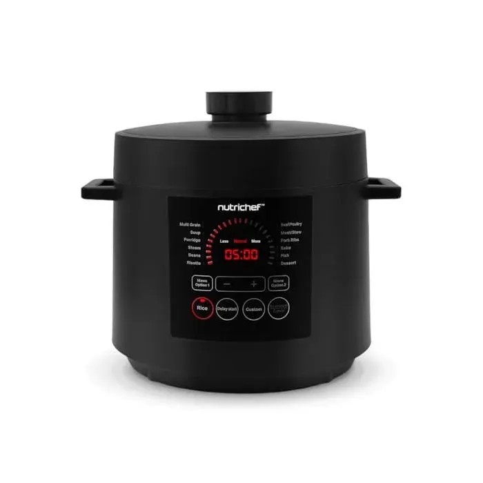 Multicuiseur Électrique 6 L 1000 W - Autocuiseur avec 14 Programmes Préréglés Cuiseur à Riz Mijoteuse et Cuiseur Vapeur Écran LCD