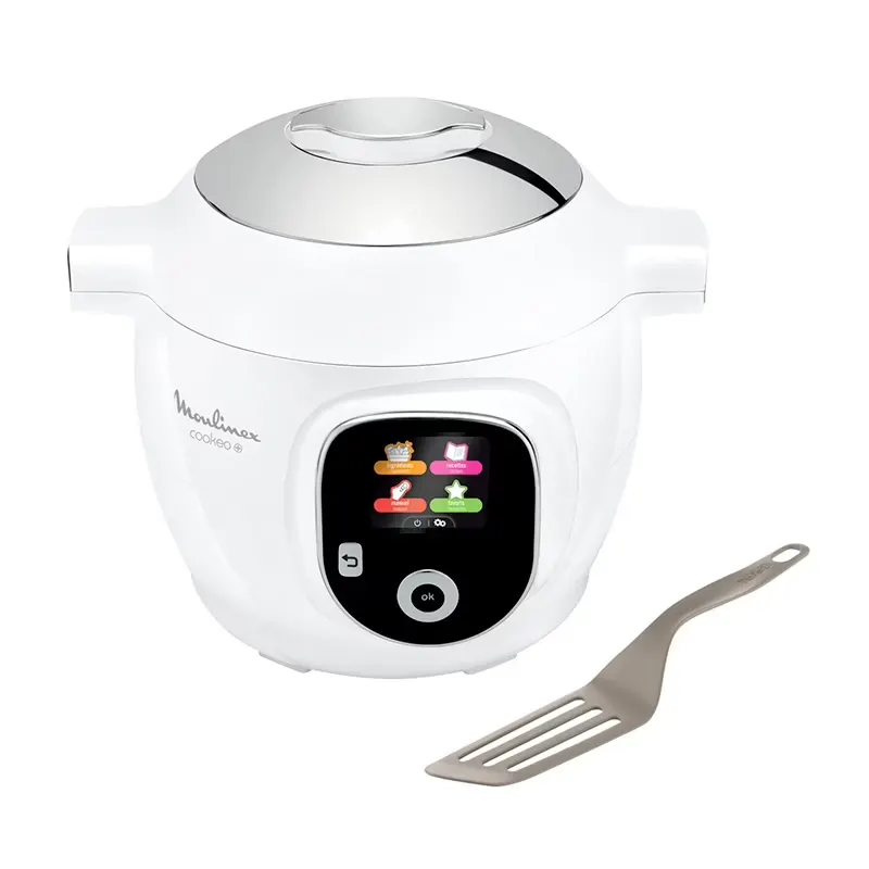 Multicuiseur Moulinex Cookeo 80 Recettes + Spatule — coloris Blanc