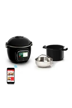Multicuiseur Moulinex Cookeo Touch Wifi 6L Ecran tactile, Recettes illimitées, 13 modes de cuisson - Noir CE902800 — vue 2