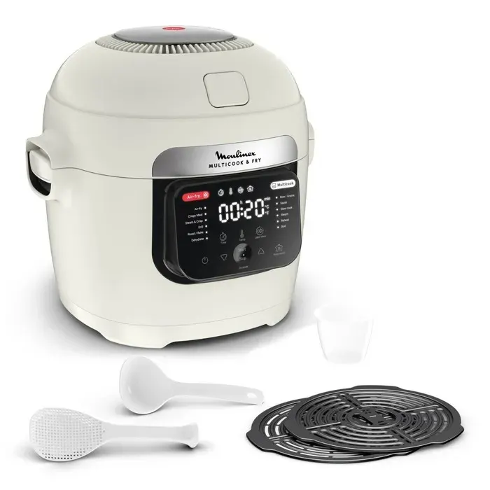 Multicuiseur - MOULINEX - Multicook & Fry MZ7311F0 - 6 L - 12 programmes - Friture à air