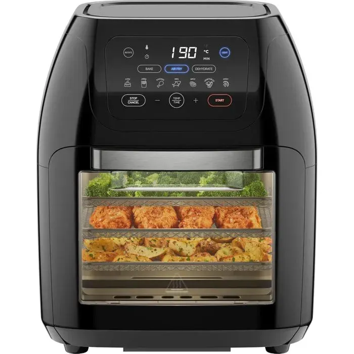 Multifunctional Digital Air Fryer+ Rotisserie Dehydrator Convection Oven 17 Touch Screen Presets Fry Roast Dehydrate Bake Xl