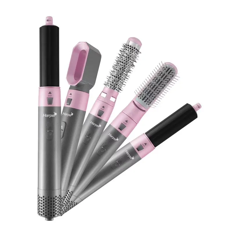 Multistyler Harper - Brosse Soufflante 5 En 1 - Airpro4t — coloris Gris et Rose