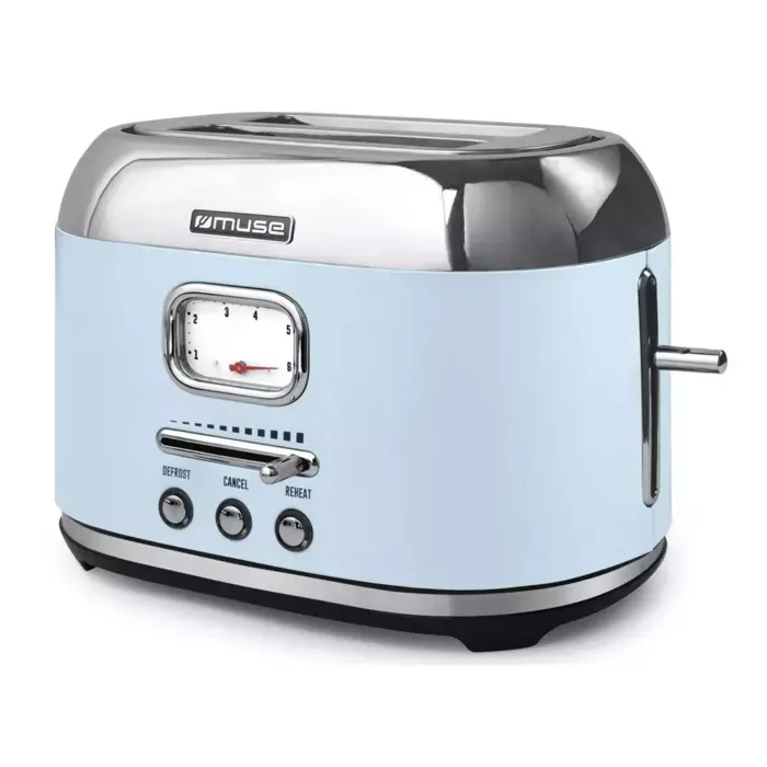 Muse Grille-pain 2 fentes 1000w bleu - MS-120VB