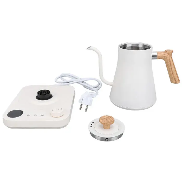 Mxzzand bouilloire à café électrique Mxzzand bouilloire à verser Bouilloire electromenager electrique Prise Prise UE blanche 220V