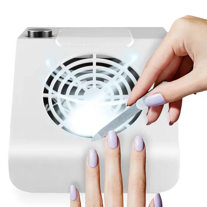 Nail Suction Aspirateur Aspirateur 80W Ventilateur Collecteur Nail Aspirateur Ventilateur Filtre Non-renversant