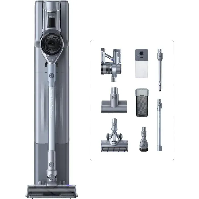 NARWAL V40 Station - Aspirateur Balai sans Fil - 28000 PA - Station daspiration Auto - Autonomie 120Min - Anti-emmêlement des Poils