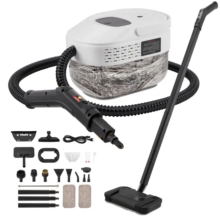 Nettoyer à VapeurRapide jusquà 221 °F16L Nettoyeur Vapeur Vitre avec Une Serpillière pour Meubles de Cuisine Voiture Sols