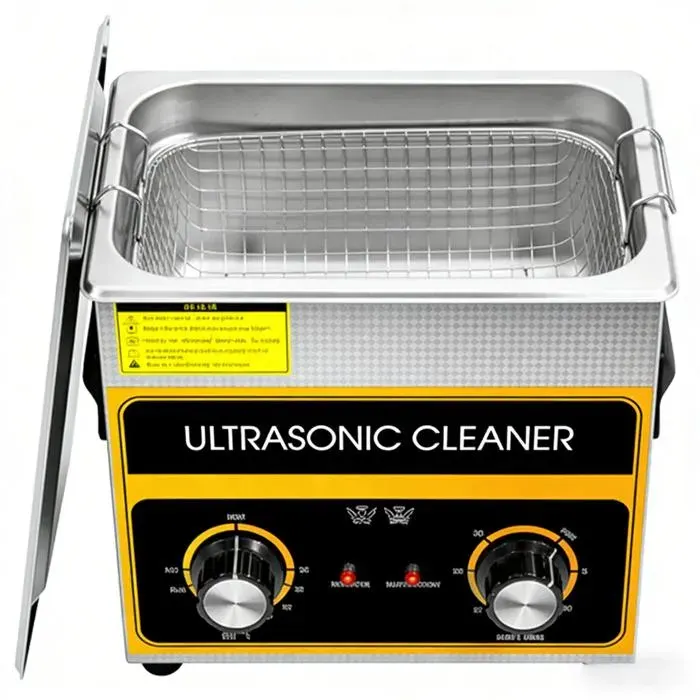 Nettoyeur à Ultrasons 3.2L avec Chauffage Temps et Température Réglables Appareil de Nettoyage Ultrasonique NETTOYEUR A ULTRASONS
