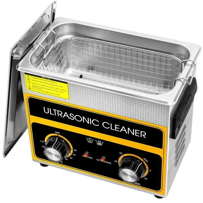 Nettoyeur à Ultrasons 3.2L avec Chauffage Temps et Température Réglables Appareil de Nettoyage Ultrasonique pour les bijouxles lab