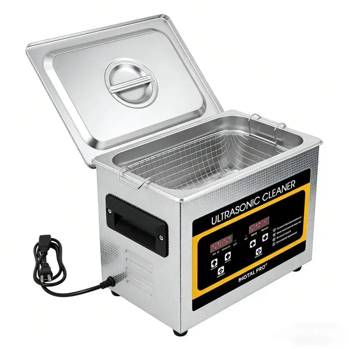 Nettoyeur à Ultrasons 3.2L Chauffage + Temps/Température Réglables - Nettoyage Professionnel pour Bijoux et NETTOYEUR A ULTRASONS