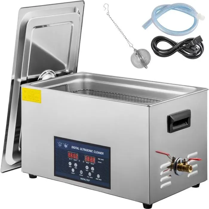 Nettoyeur à Ultrasons 30 L - VEVOR - Double Fréquence 28-40 kHz - Fonction de Chauffage - Affichage LED