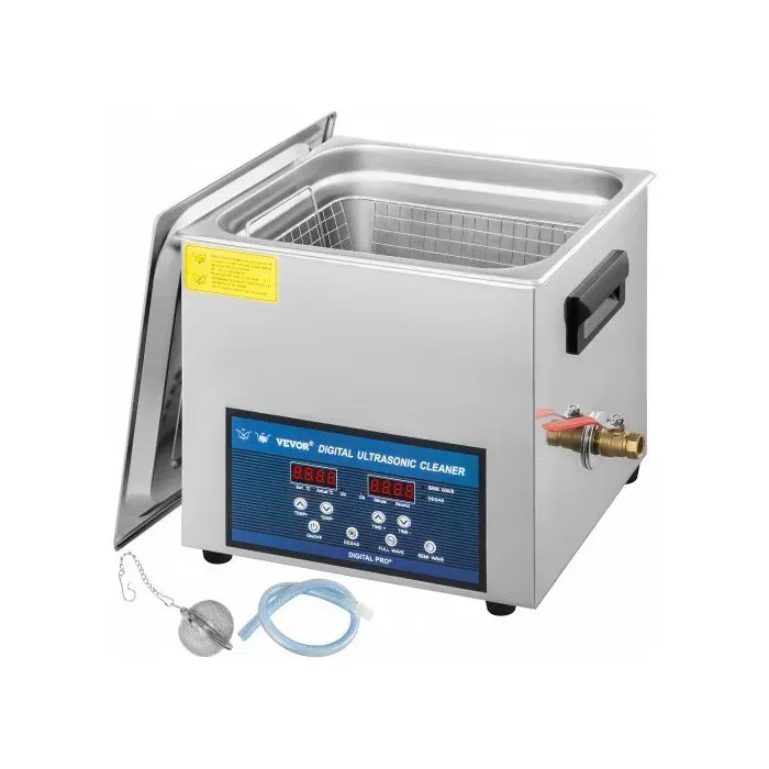 Nettoyeur à Ultrasons Double Fréquence 10 L Professionnel Nettoyeur à Ultrasons 220 V avec Chauffage