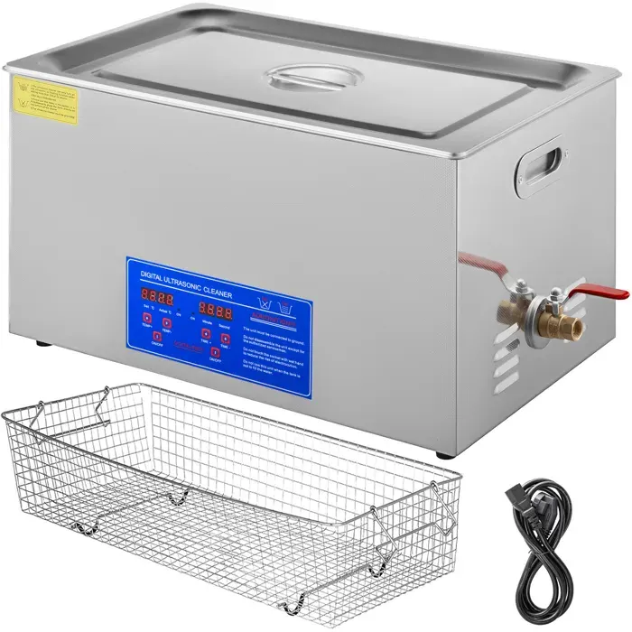 Nettoyeur à Ultrasons-Duoku-22 L-Acier Inoxydable-avec Minuterie de Chauffage Numérique et Nettoyage de Bijoux