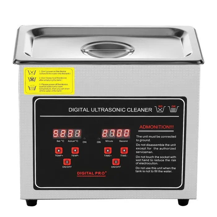Nettoyeur à Ultrasons-Duoku-3 L-Acier Inoxydable-avec Minuterie de Chauffage Numérique et Nettoyage de Bijoux