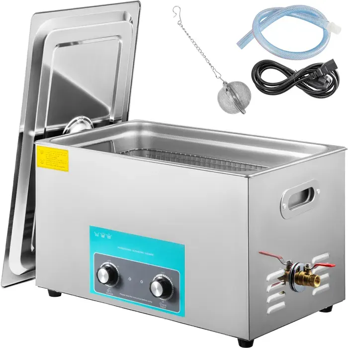 Nettoyeur à Ultrasons-Duoku-30 L-Minuterie Numérique et Chauffage-Acier inoxydable-Contrôle par Bouton