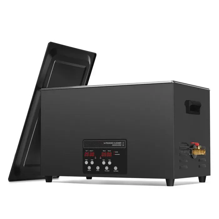 Nettoyeur à ultrasons-Duoku-30L-Machine de Nettoyage Numérique 600 W 40 kHz-avec Minuterie Chauffage Dégazage et Mode Doux