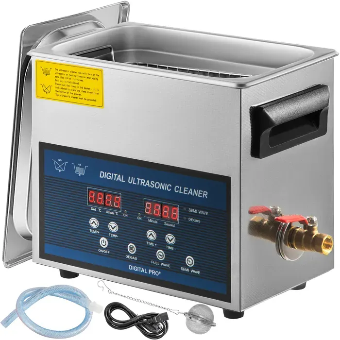 Nettoyeur à Ultrasons-Duoku-6 L-Double Fréquence avec Chauffage-pour Pièces de Bijouterie Bague