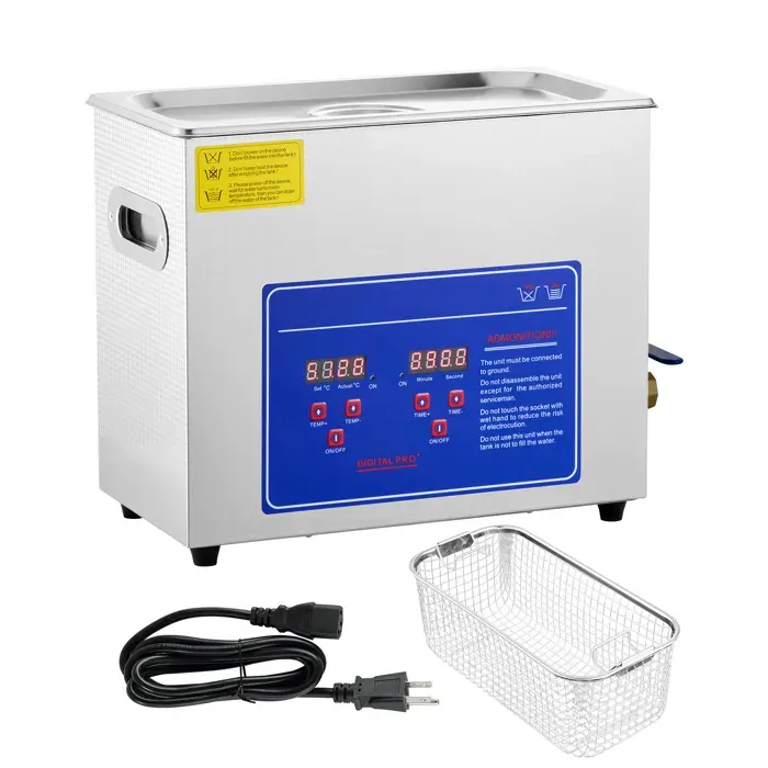 Nettoyeur à Ultrasons-Duoku-6 L-Minuterie Numérique et Chauffage-Acier Inoxydable-40kHz