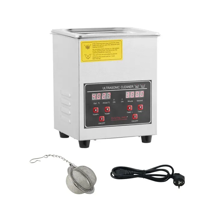 Nettoyeur à Ultrasons-Duoku-60 W-avec Chauffage et Minuterie-Appareil de Nettoyage pour Bijoux