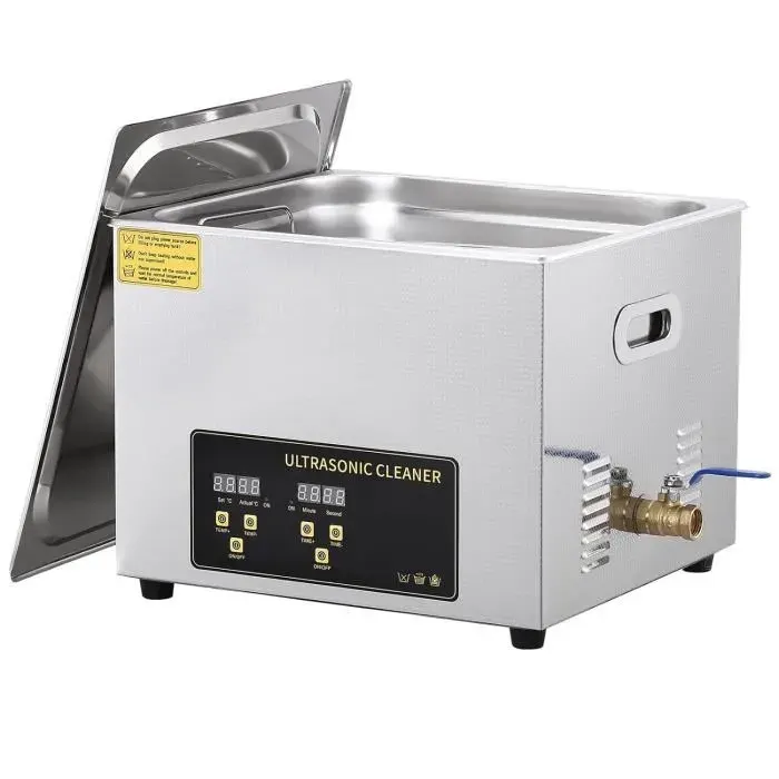 Nettoyeur à Ultrasons Numérique 10L avec Chauffage à 80° Max et Minuterie Professionnel pour Lunettes Bijoux Montres