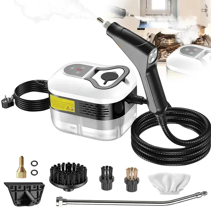 Nettoyeur à vapeur haute pression1500W105 °C/35 Barréglable 1à 6chauffage 15 secondes1200 mlpour VoitureCuisine et Meubles