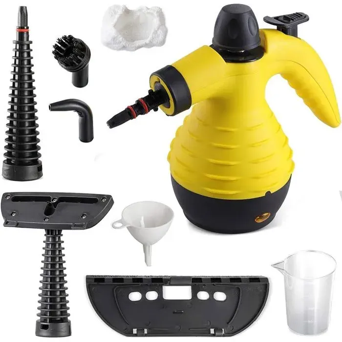 Nettoyeur à vapeur portable puissance 1050 W pression 32 bar 28 g/min réservoir 300 ml chauffage rapide avec bec pivotant