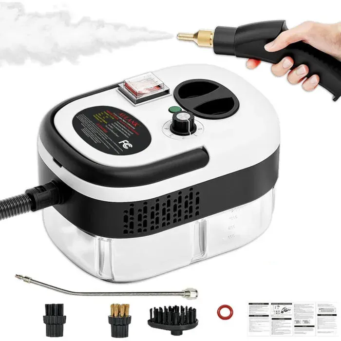 Nettoyeur à vapeur portatif - PZCC - 2500W - Chauffage rapide 10–15s - 105°C - 3 bars