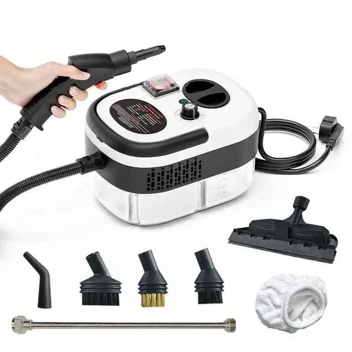 Nettoyeur à vapeur stérilisation domestique à haute température pour climatiseurcanapéhotte de cuisine- Upgraded white-220V