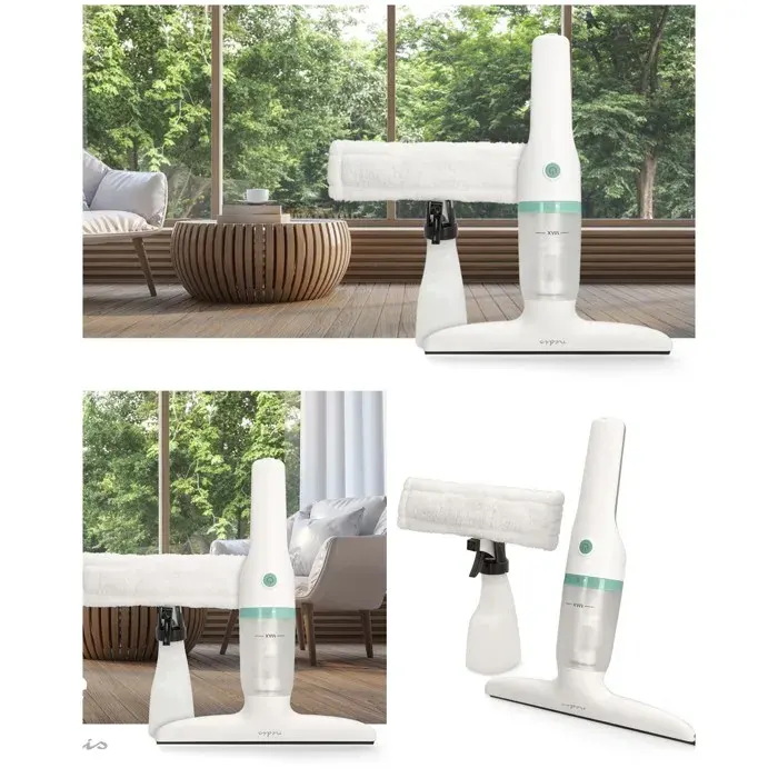 Nettoyeur à Vitre - TECHWOOD - 3 en 1 - Rechargeable - Autonomie 30 min - Blanc