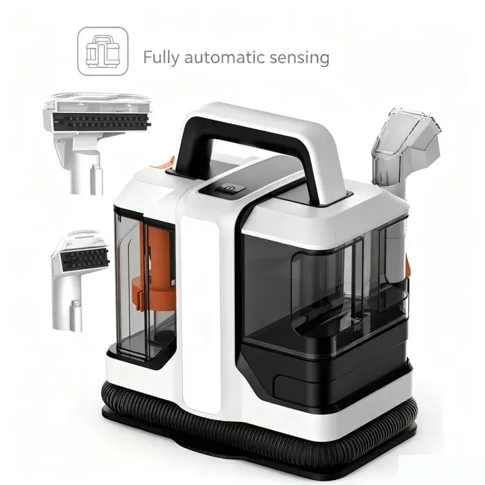 Nettoyeur Canapé Intelligent 750W 15kPa Turbo Réservoirs 1080+800ml Capteur Auto Taches Animaux & Tapis