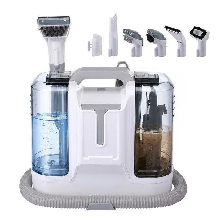 Nettoyeur Canapé Tissu avec Aspiration 15KPa - Shampouineuse 450W 18L pour Tapis Matelas & Siège Auto Cordon 5m