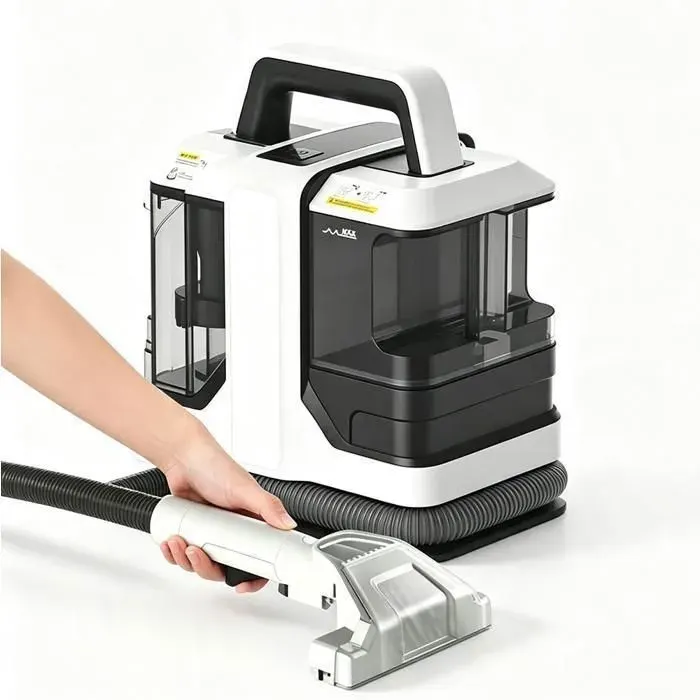 Nettoyeur Canapé Tissu Machine de nettoyage de canapés en tissu 11Kpa Réservoir 1080ml/850L pour Canapé Matelas Voiture etc