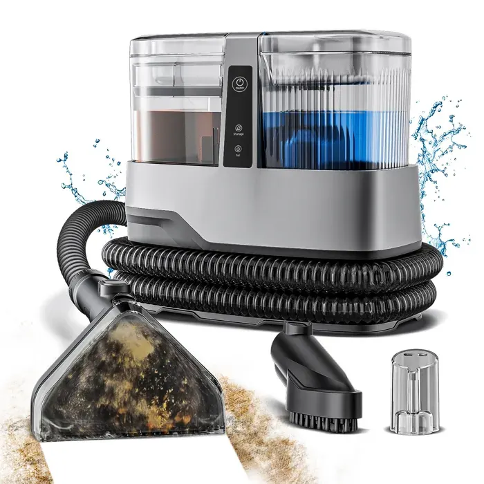 Nettoyeur de canapé 600 W 17 kPa ≤ 80 dB(A) double réservoir deau (11 L + 12 L) tuyau de 15 m