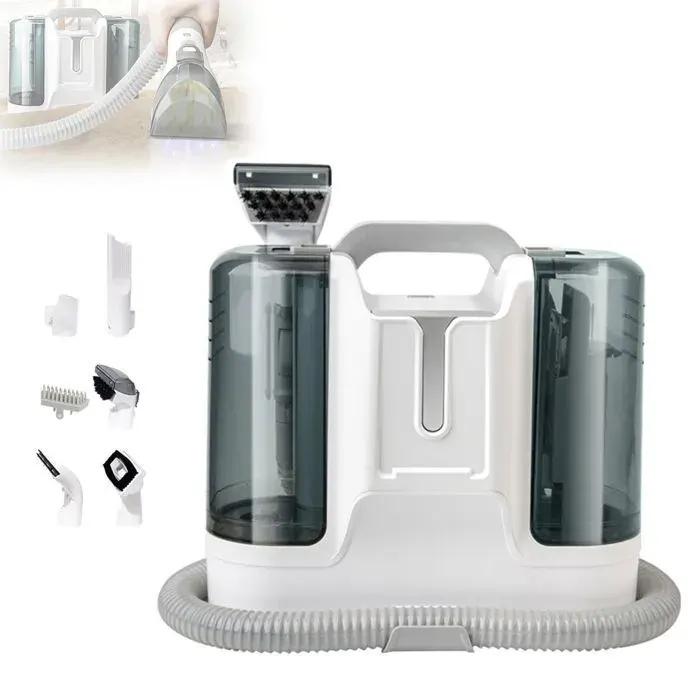 Nettoyeur de Canapé en Tissu avec Réservoir deau Propre de 18 L Réservoir deaux Usées de 1L Aspirateur pour Tapis Canapés