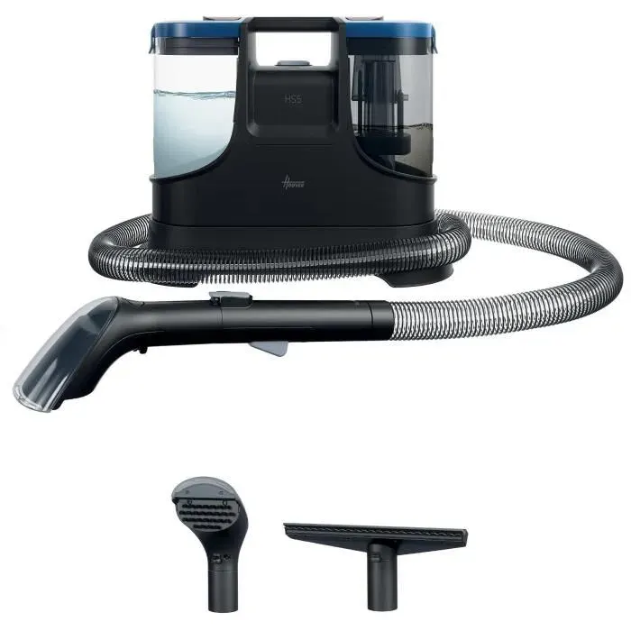 Nettoyeur Détacheur Shampouineuse HOOVER HS500 - Lave et Sèche TapisMoquette Canapé Tissus Sièges Voiture - Puissant 400W