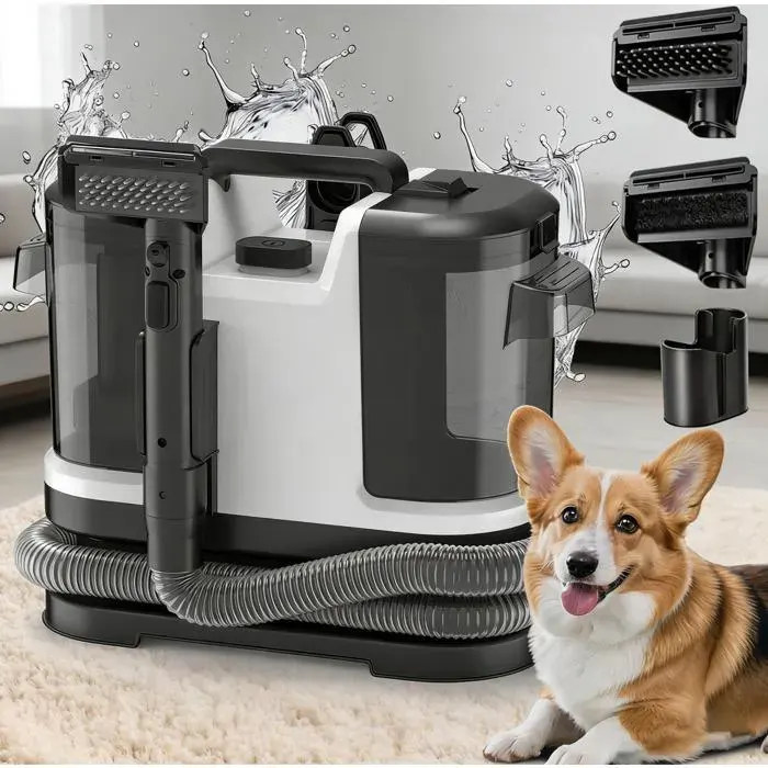 Nettoyeur portable pour tapis et tissus dameublement nettoyage en profondeur tapis animaux escaliers siège de voiture canapé