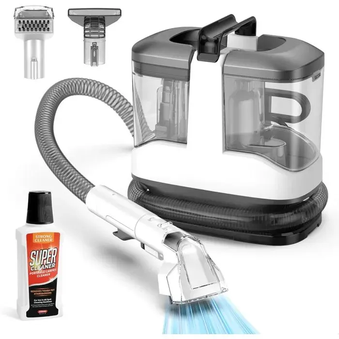 Nettoyeur Tissu C3 450W 12000Pa Aspirateur Laveur avec Double Réservoir Brosse Multifonction Nettoyage Profond Maison & Voiture