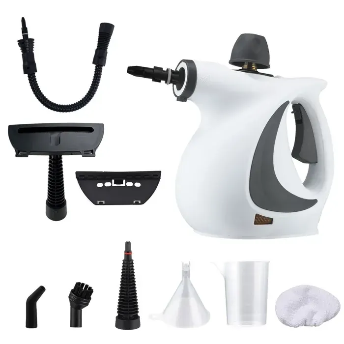 Nettoyeur vapeur 1050 W 3 bars 350 ml stérilisation haute température design ergonomique blanc