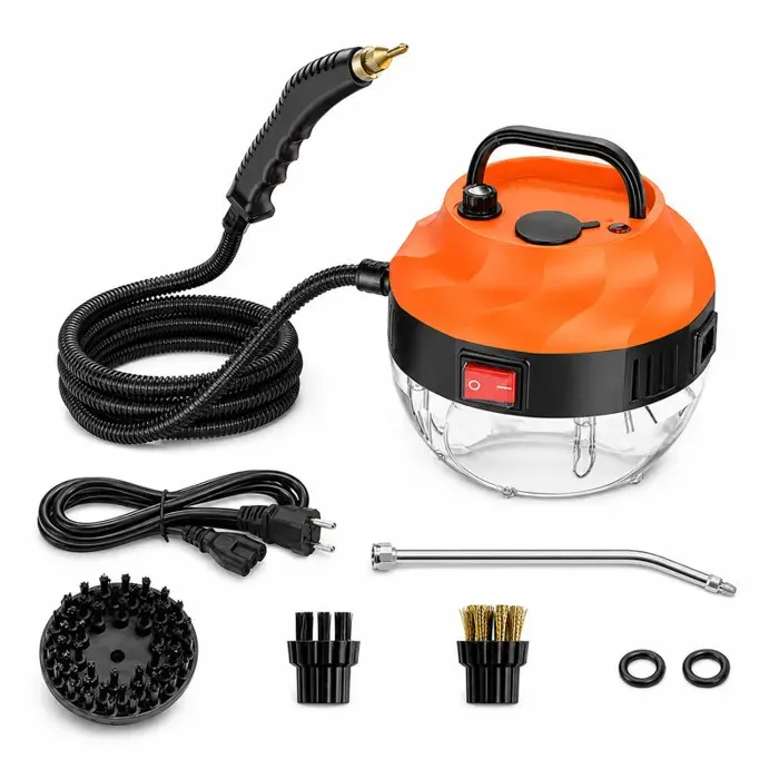 Nettoyeur vapeur - 1500 W 6 niveaux chauffage de 15 secondes réservoir d’eau de 15L - adapté aux habitations carreaux joints