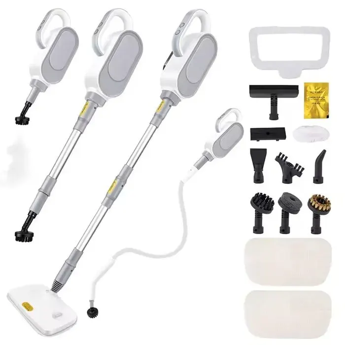 Nettoyeur Vapeur 1500W Serpillère à Vapeur avec Réservoir de 500ml Vapeur à 140°C Chauffe Rapide en 35s pour Cuisine Carrelage Sols