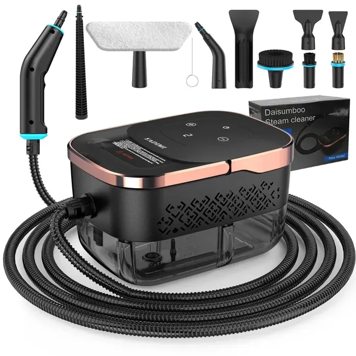 Nettoyeur Vapeur à Main de 1500W Avec Une Pression de 45 BarsRéservoir deau de 1250mlMachine à vapeur puissante