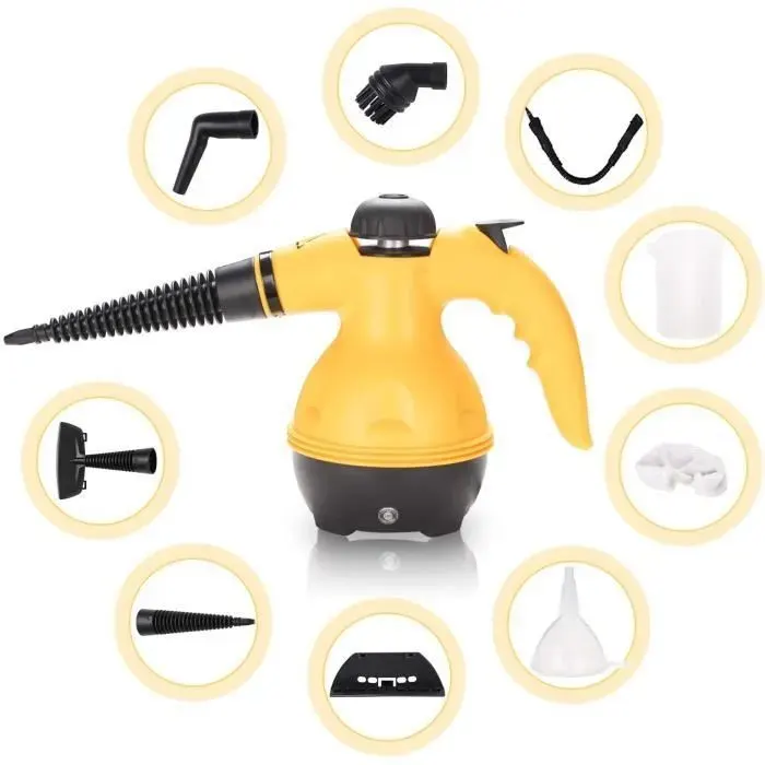 Nettoyeur vapeur à main - keeper - Polyvalent - Jaune - 035 L - Pression 4 bars - Chauffe en 3 min