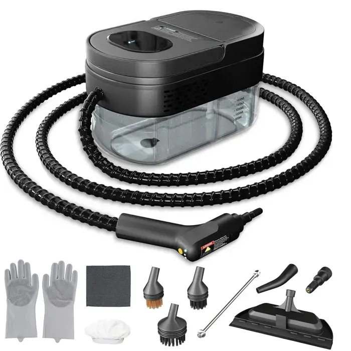 Nettoyeur vapeur à main - LANTHOUR - Portable - 2500W - 16 L - Noir/Gris