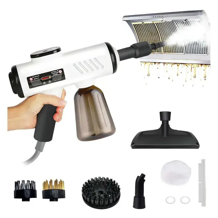 Nettoyeur Vapeur à Main Portable 1200W pour Punaises de Lit Réservoir dEau 600ML sous Maison/Auto 100-120 °C Blanc