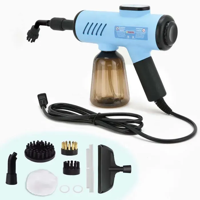 Nettoyeur Vapeur à Main Portable 1200W pour Punaises de Lit Réservoir dEau 600ML sous Maison/Auto 100-120 °C Bleu