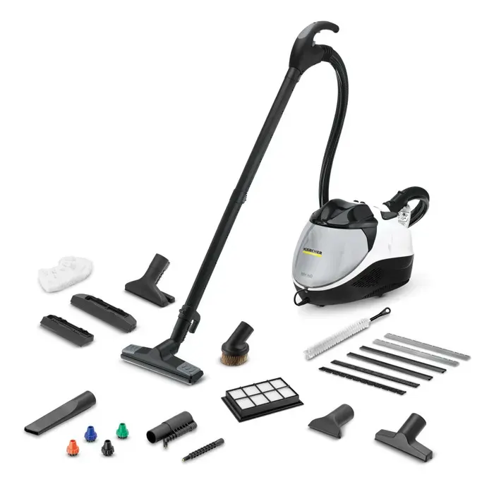 Nettoyeur vapeur aspirateur Karcher SV 7 - Puissance 2200 W- Capacité 1 L- Rayon daction 8 m- 2 en 1