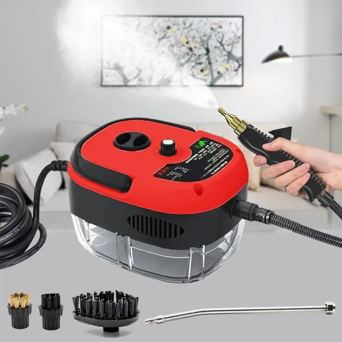 Nettoyeur Vapeur Electriques Portable 2500W Nettoyeur à Vapeur à Main pour Cuisine Haute Température Pression